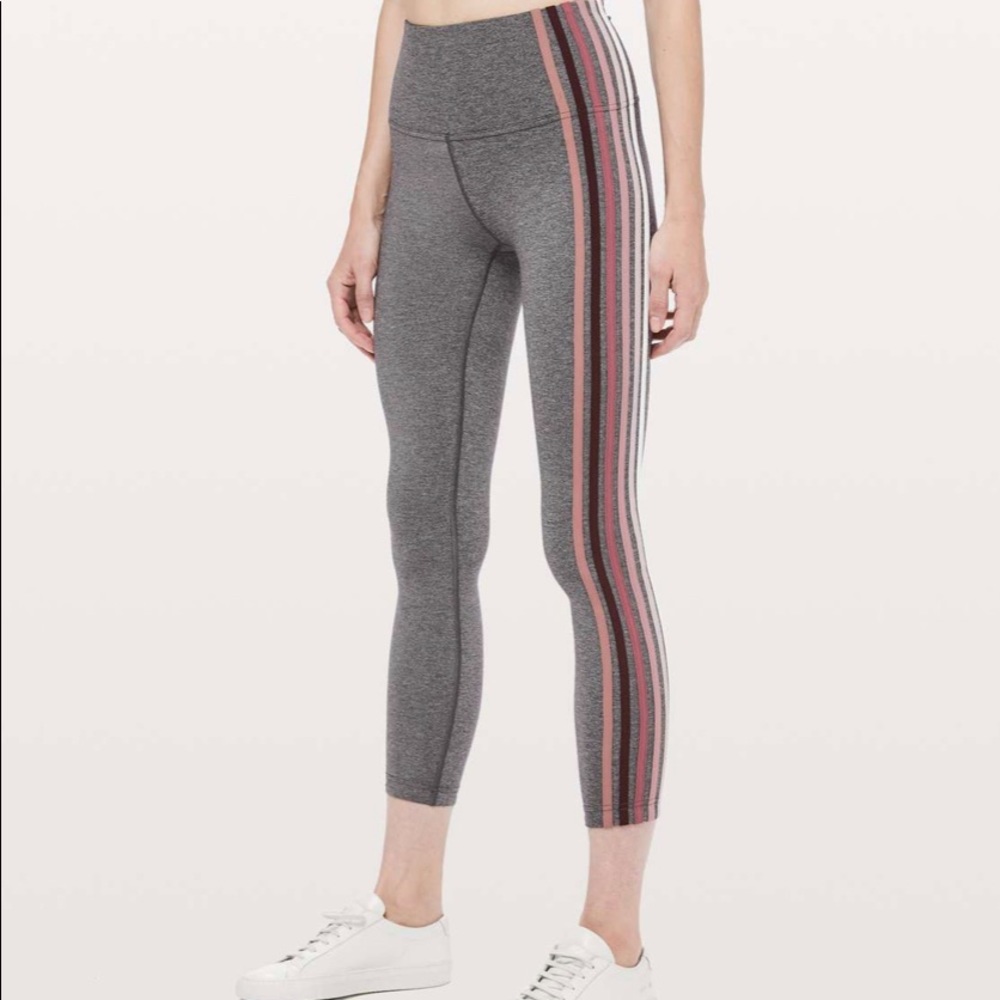 lululemon Take a Hint 25” Tight - Special Edition Rainbow Stripe - size 8